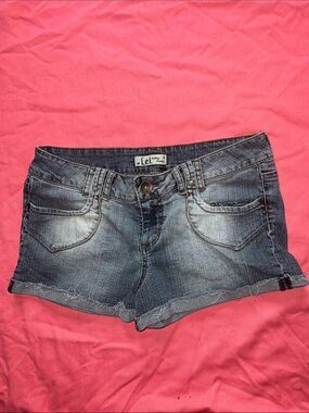 lei Distressed Light Blue Denim Cutoff Shorts